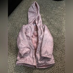 Pink Quilted Hooded Jacket